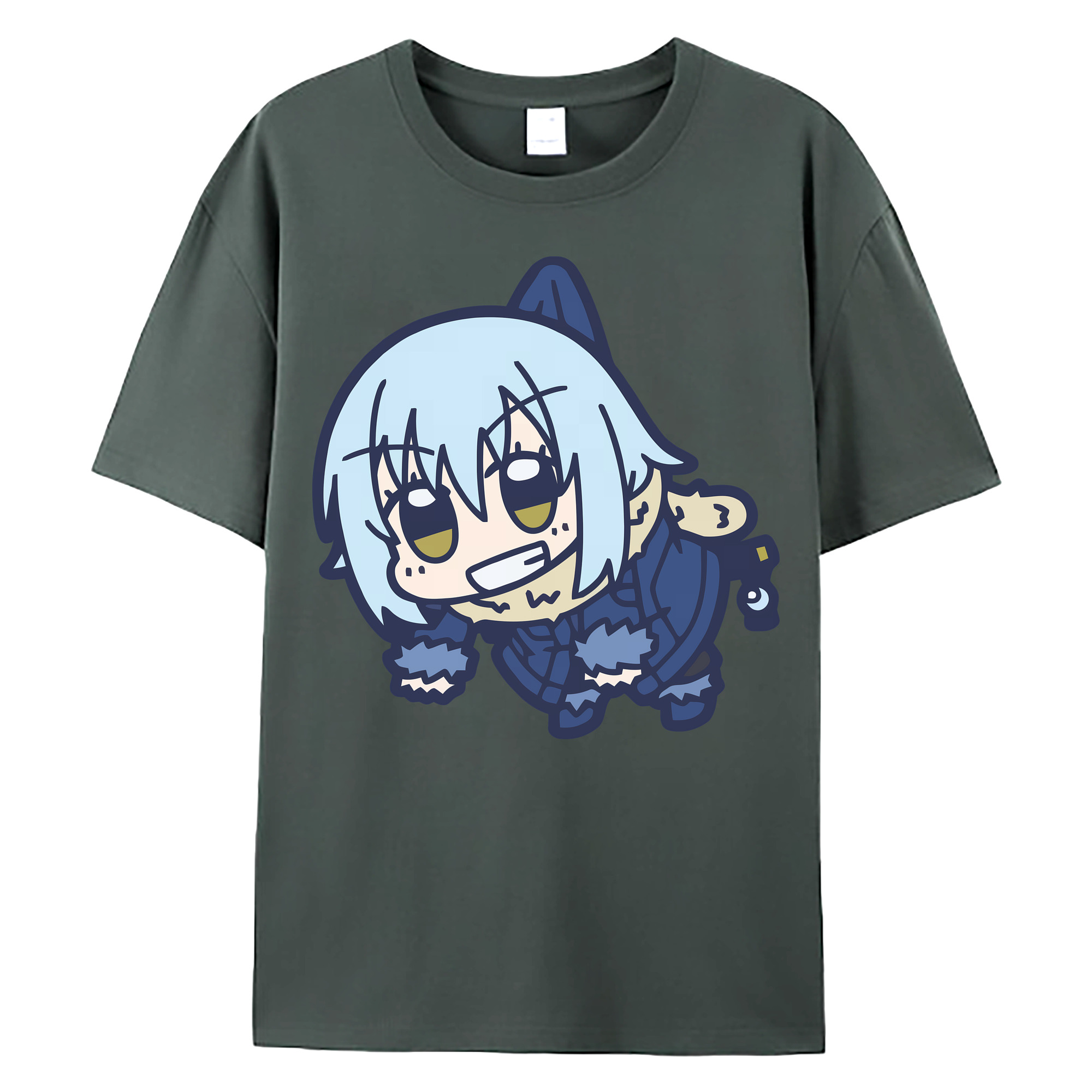 （画像用） 転スラ Regarding Reincarnated to Slime 綿100％ メンズ半袖Tシャツ｜肌触りやわらか＆通気性